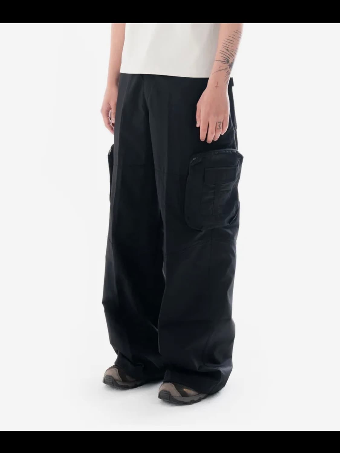 Aakam Taped Cargo Pants (Black) 상품이미지1