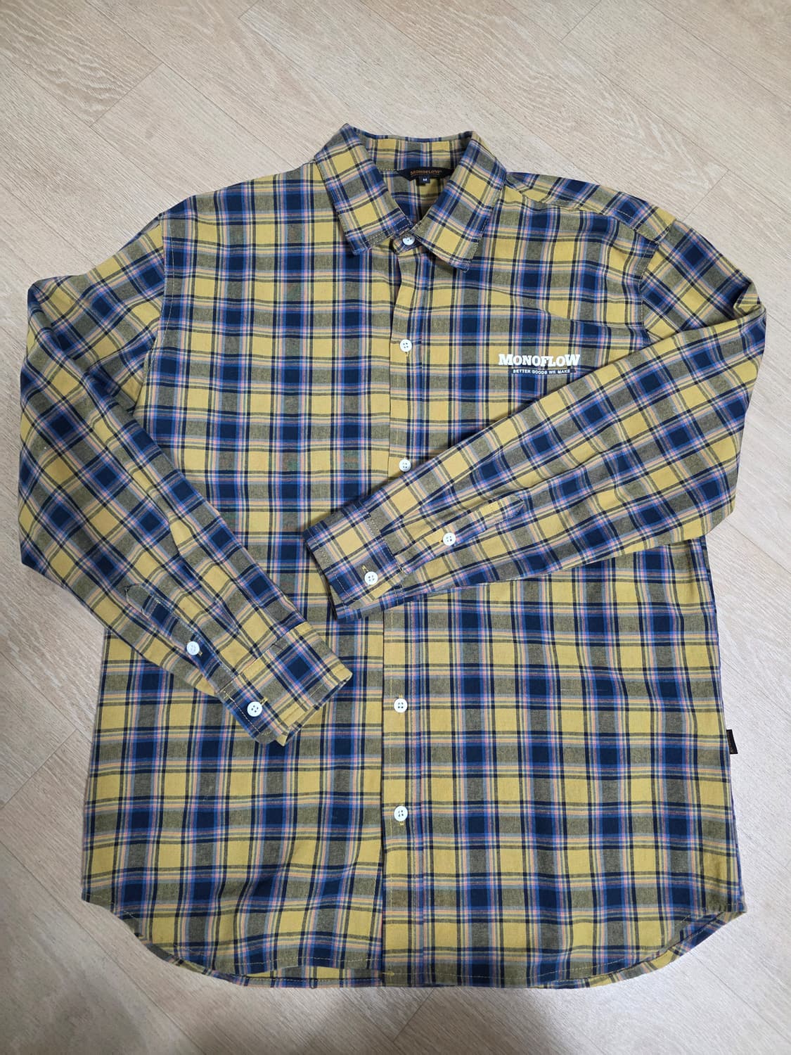 모노플로우 체크 셔츠 M 상품이미지1