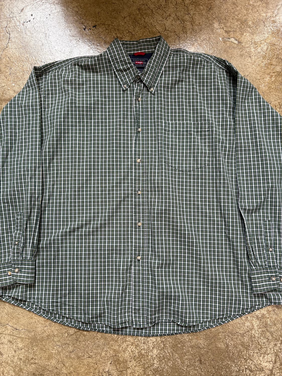 3XL 랭글러 빈티지 체크 셔츠 상품이미지3