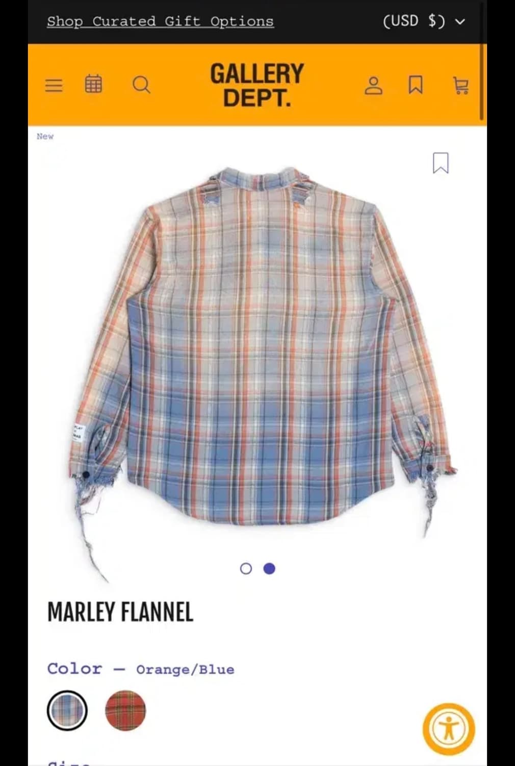 갤러리디파트먼트 체크셔츠 라지사이즈 판매합니다 상품이미지2