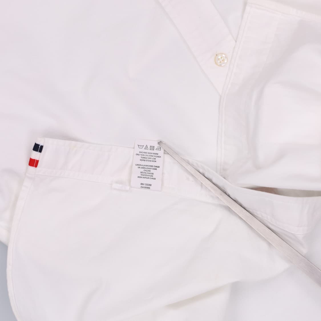 3 톰브라운 히든삼선 옥스포드 포켓 셔츠 화이트 4272 상품이미지8