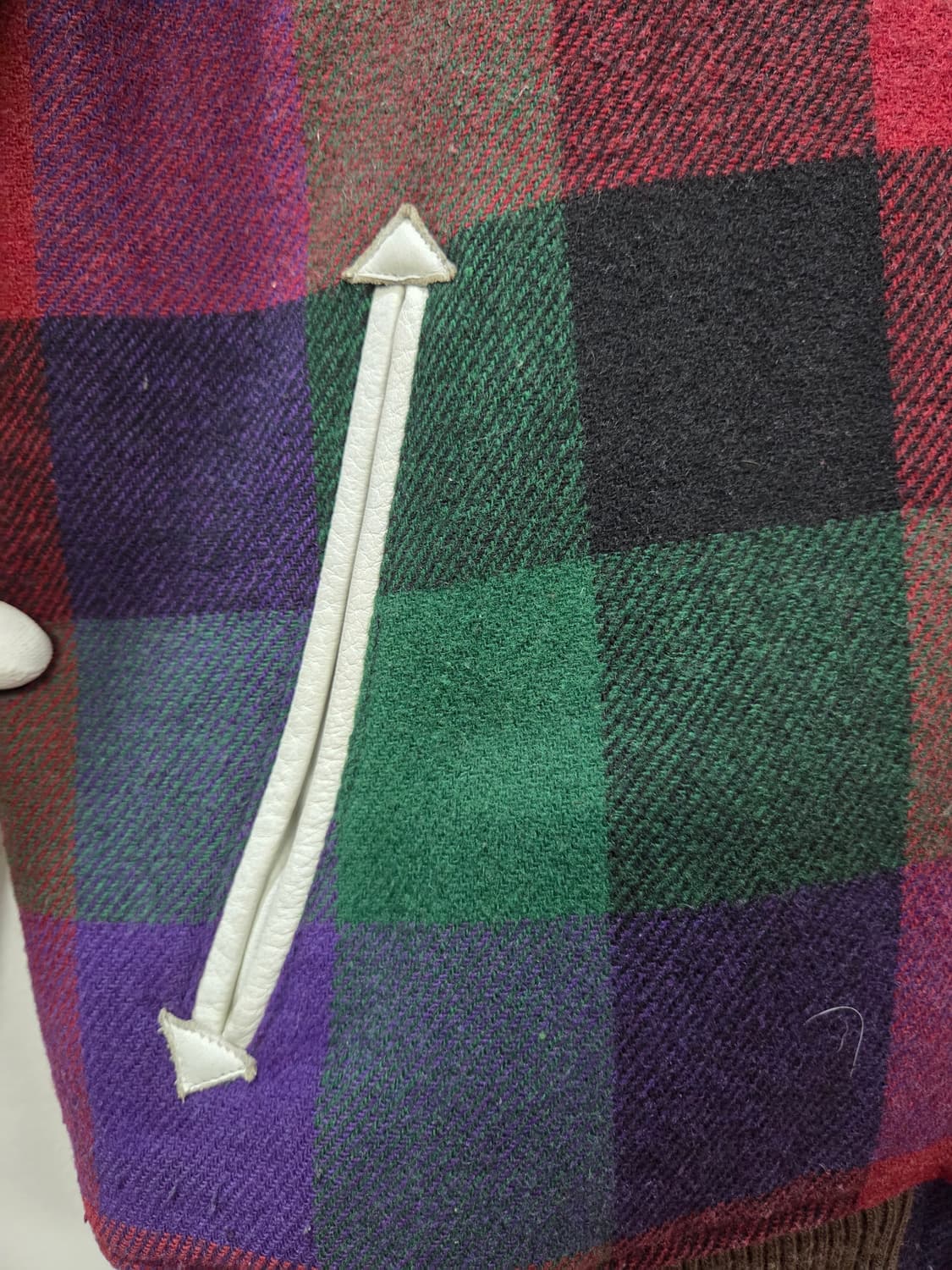 컬럼비아 울 레더 바시티 자켓 봄버점퍼 블루종 상품이미지5