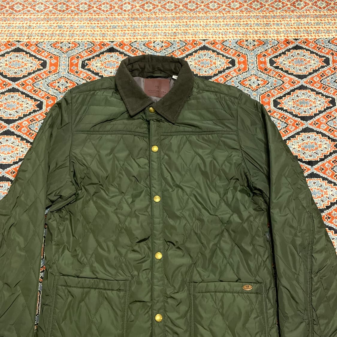 스카치앤소다 브라운 카키 퀼팅자켓 여성XL 상품이미지2