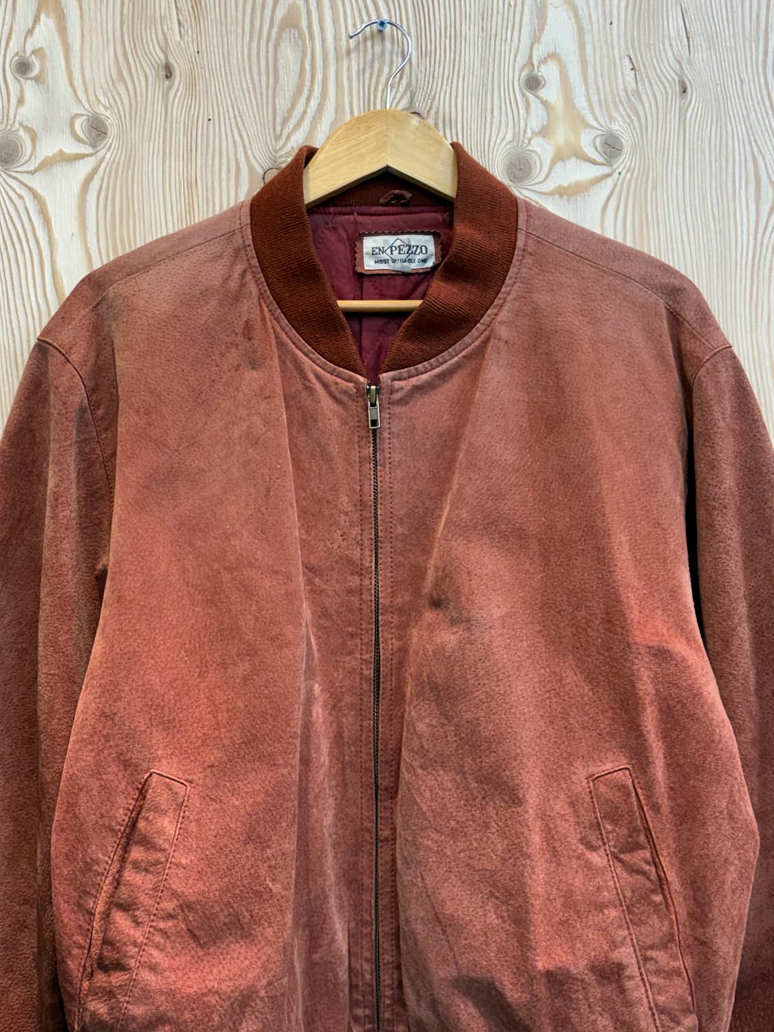 En Pezzo 빈티지 스웨이드 레더 봄버자켓 상품이미지2