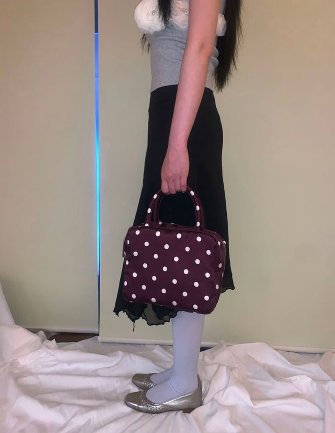 peachbasketmarket Polka Dot Bag_purple 상품이미지2