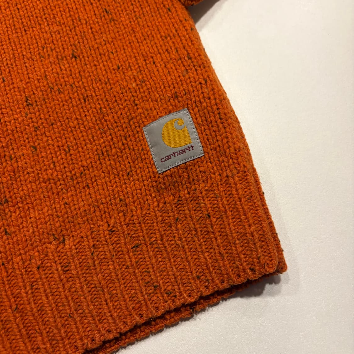 [M] 칼하트 앙글리스틱 오렌지색 니트 스웨터 C768 상품이미지5