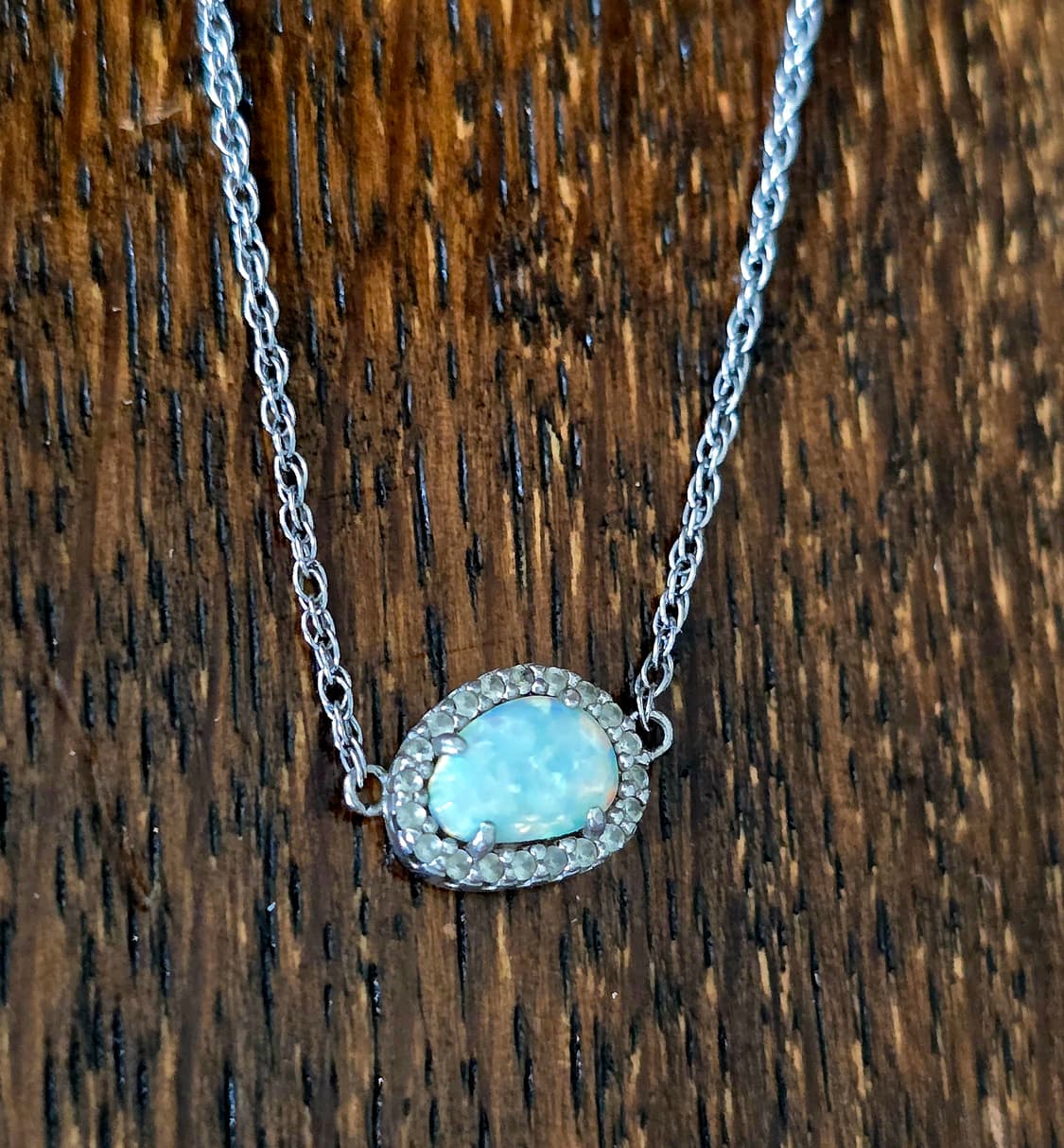 🇺🇸빈티지 오팔 실버 목걸이 상품이미지1