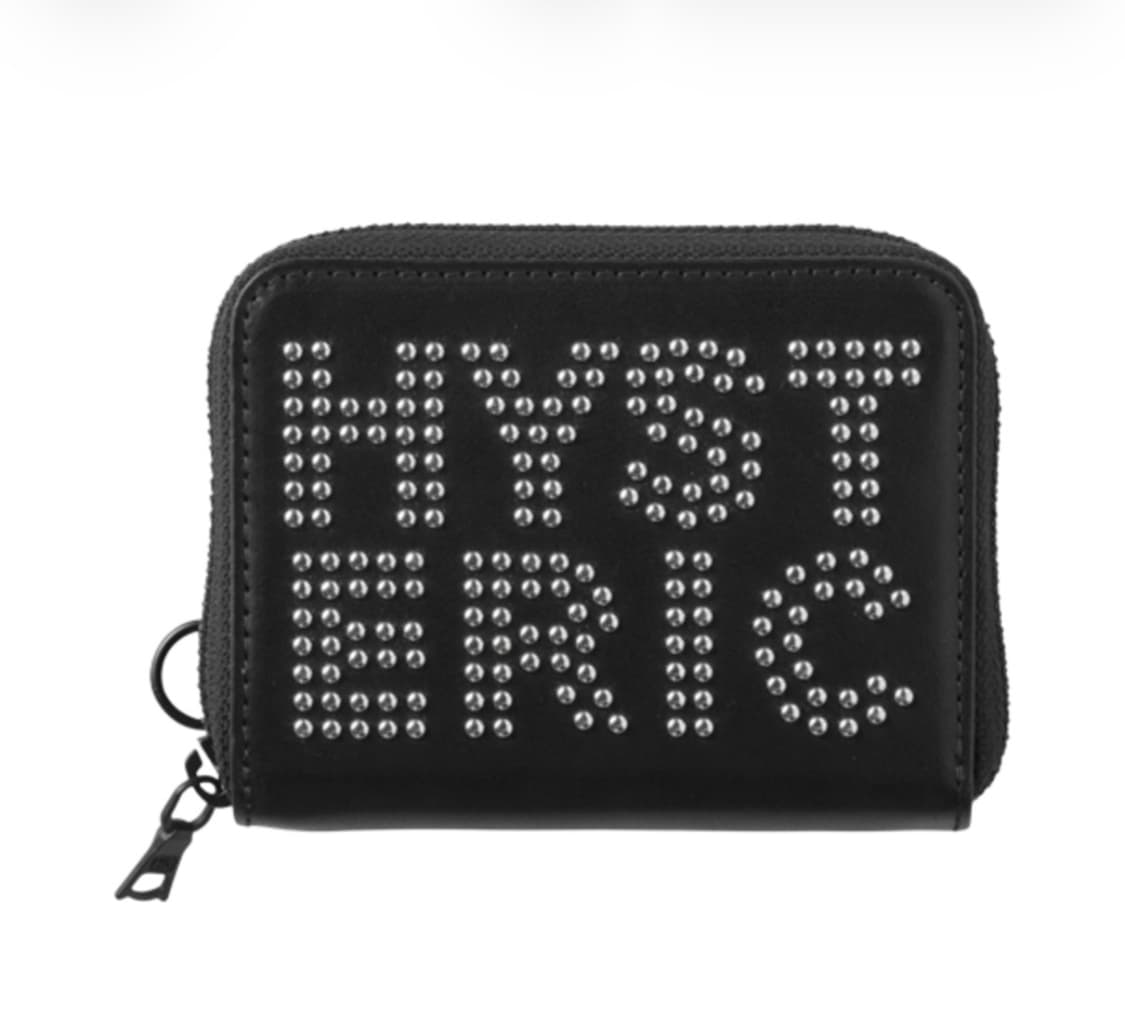 히스테릭 글래머 로고 스터드 라운드 집 미니 월렛 새상품 상품이미지1