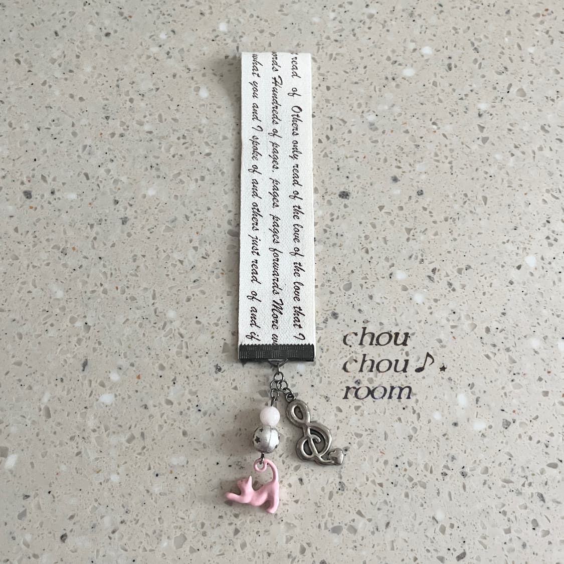 리본 펜던트 책갈피 ⊰meow melody⊱ bookmark 상품이미지2
