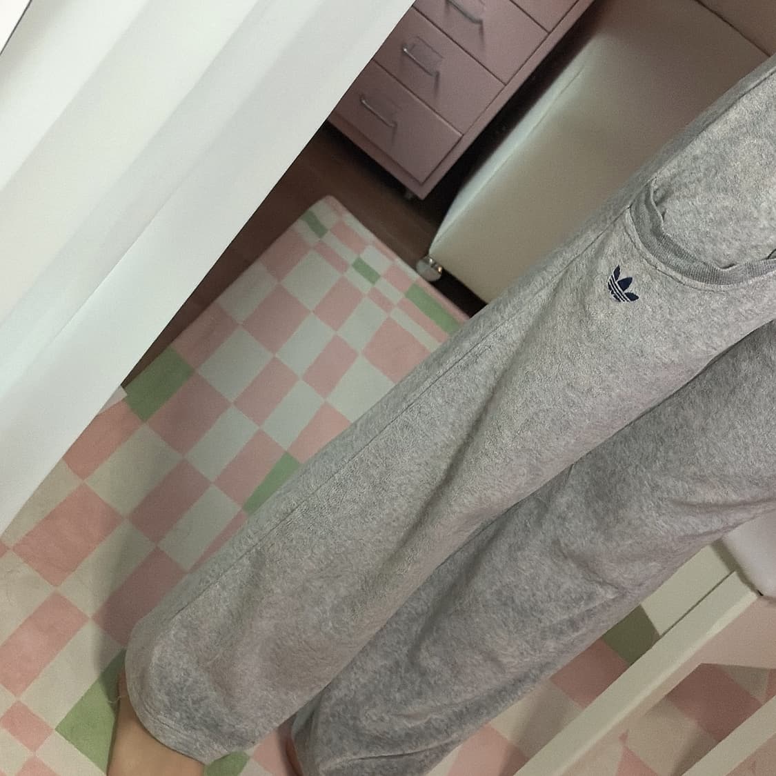 [셋업가] 아디다스 벨벳 벨루어 트레이닝복 상하의 셋업 90 상품이미지3