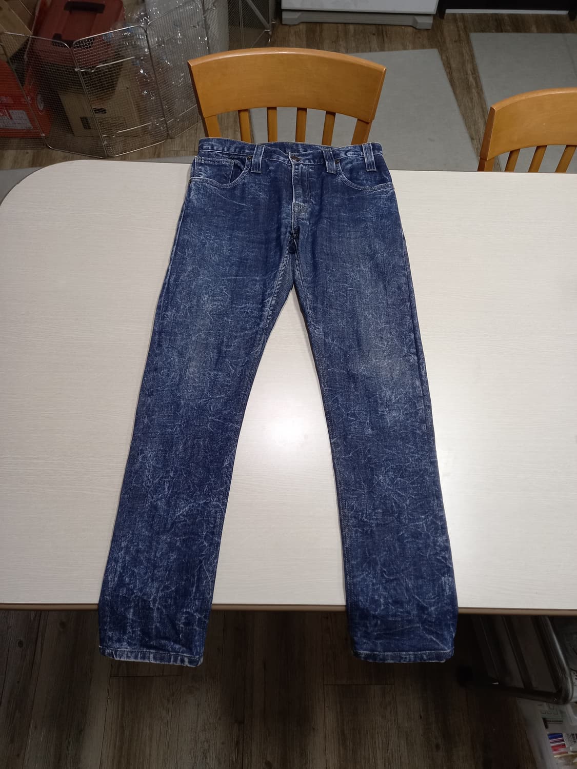 31 리바이스504 워싱 스판 슬림일자진 진청 31-481 상품이미지1