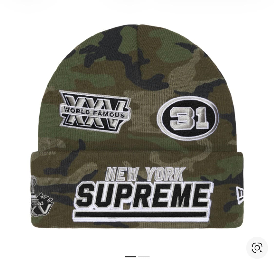 슈프림 뉴에라 풋볼 비니 우드랜드 카모 - 25FW 상품이미지3