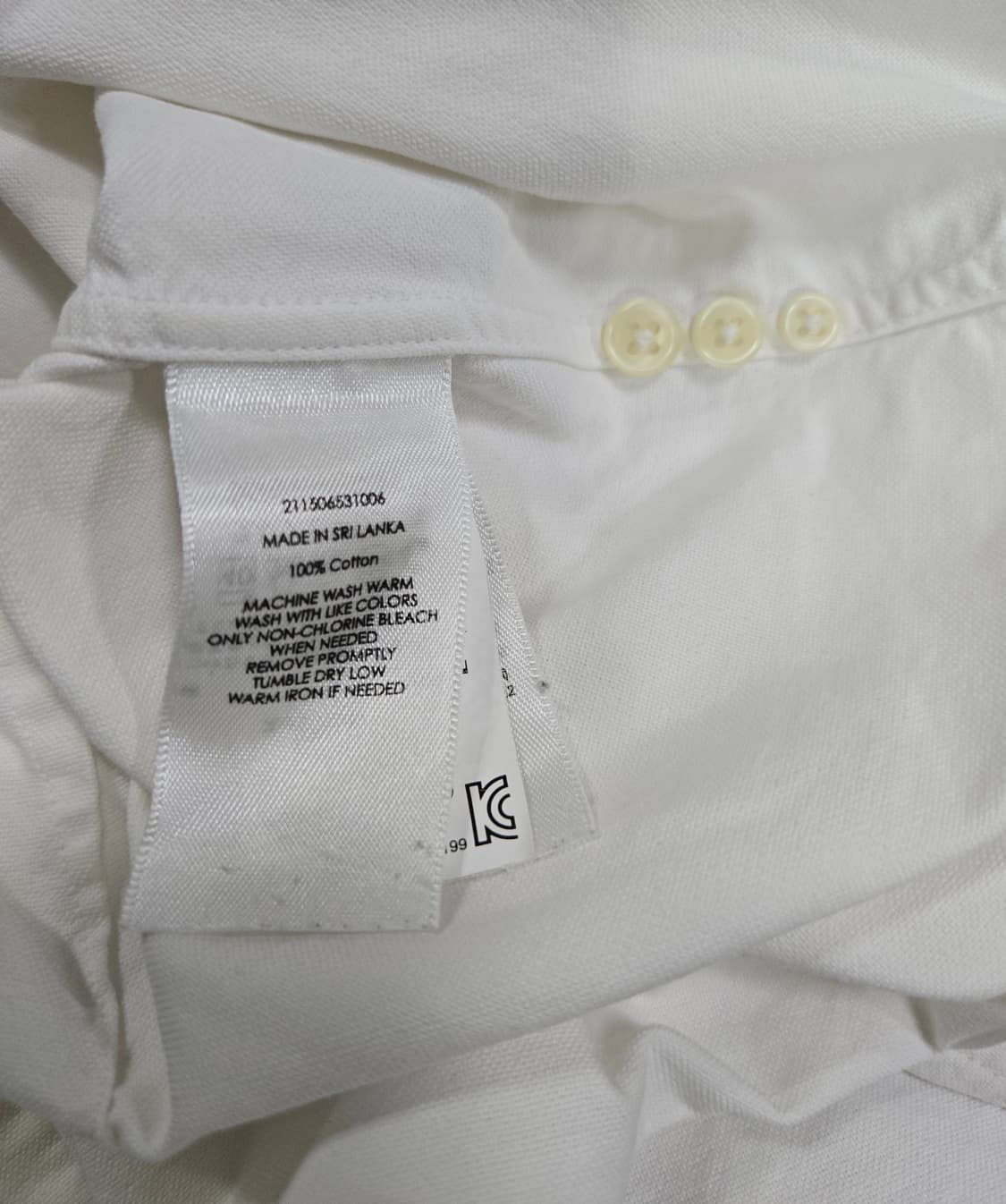 랄프로렌 멀티포니 커스텀핏 코튼 셔츠 M 상품이미지8