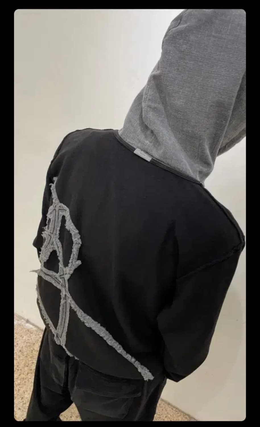 엑슬림 xlim 리버시블 후드 2사이즈 블랙 상품이미지1