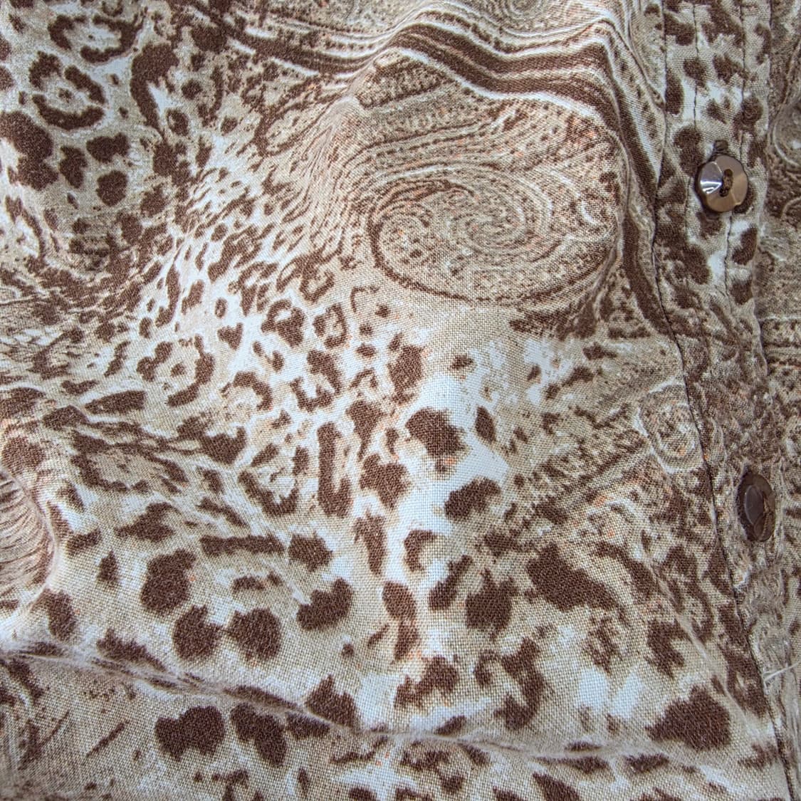 erika 브라운 페이즐리 패턴 7부 셔츠 상품이미지8