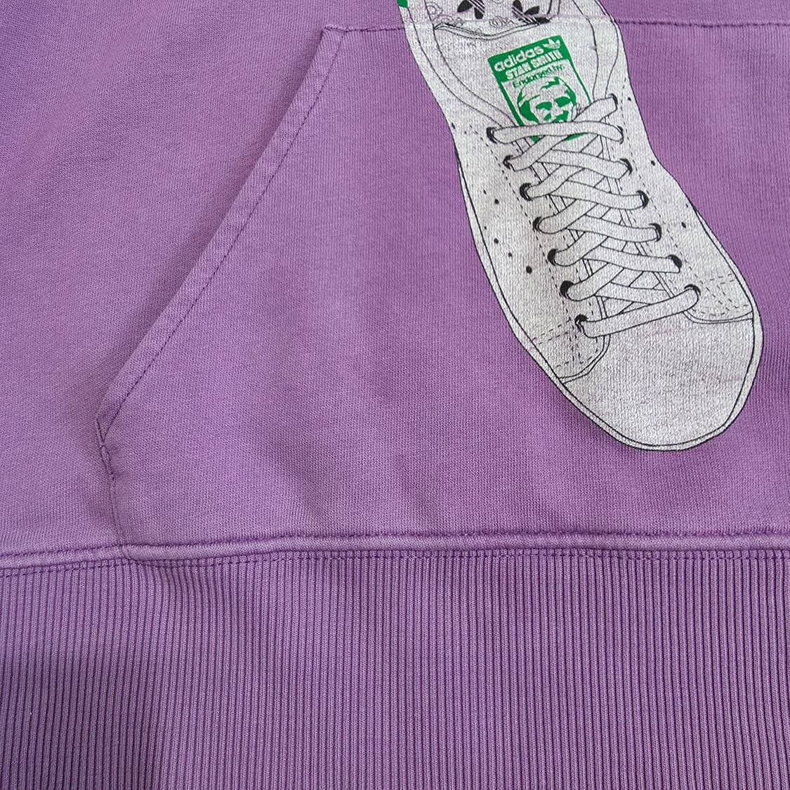 (S)여성 아디다스 빈티지 스탠스미스 프린팅 후드티 퍼플 상품이미지5