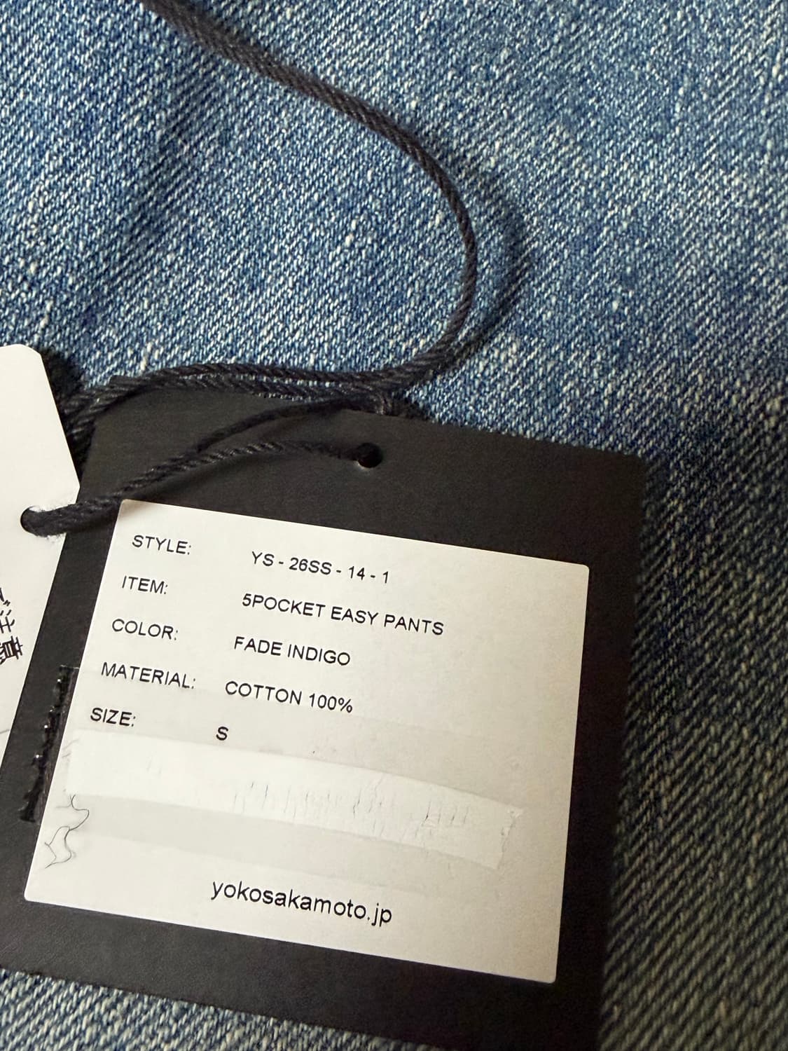 26ss 요코사카모토 5p easy pants S사이즈 상품이미지3
