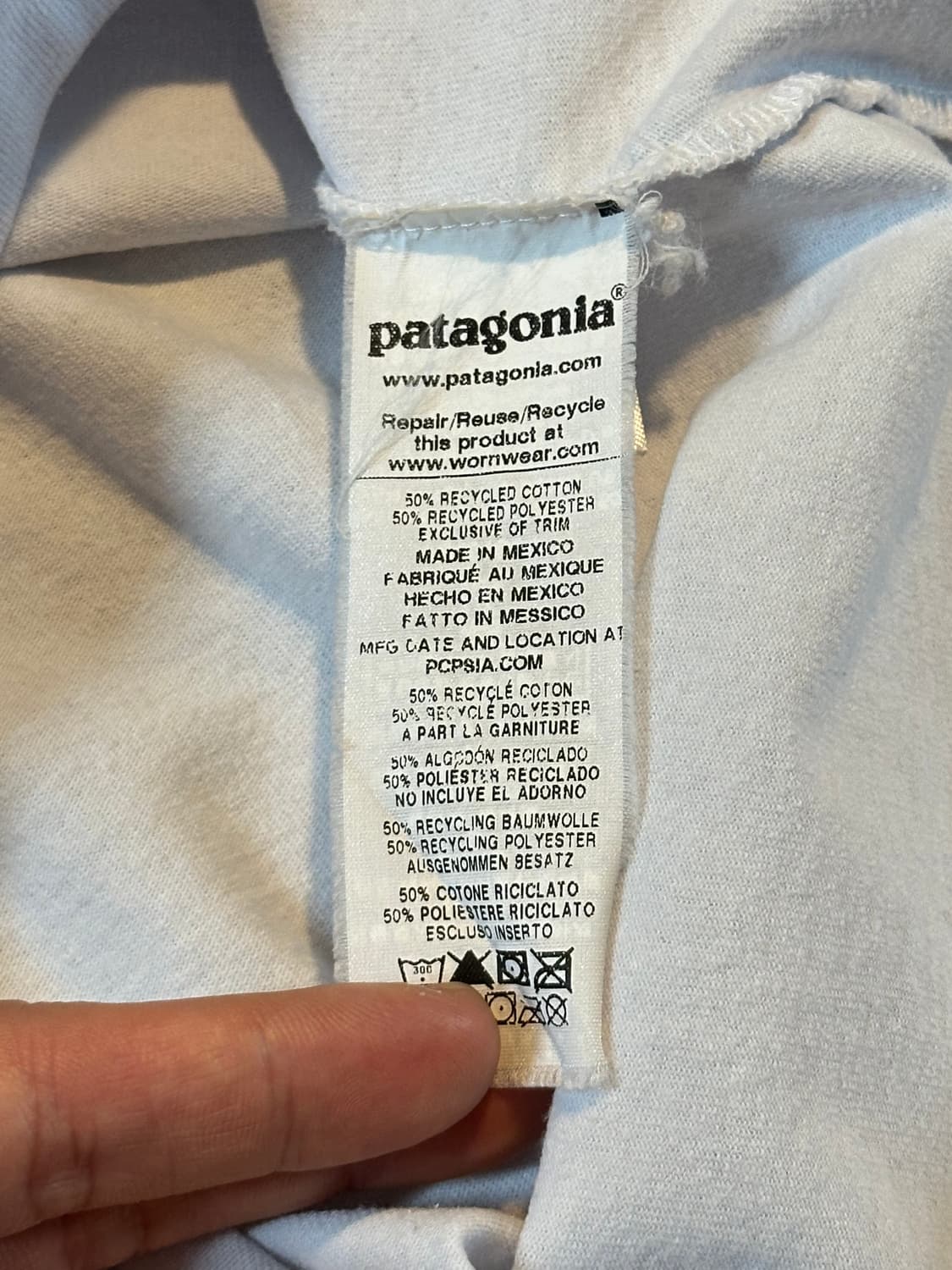 파타고니아 PATAGONIA 백프린팅 반팔 티셔츠 화이트 상품이미지6
