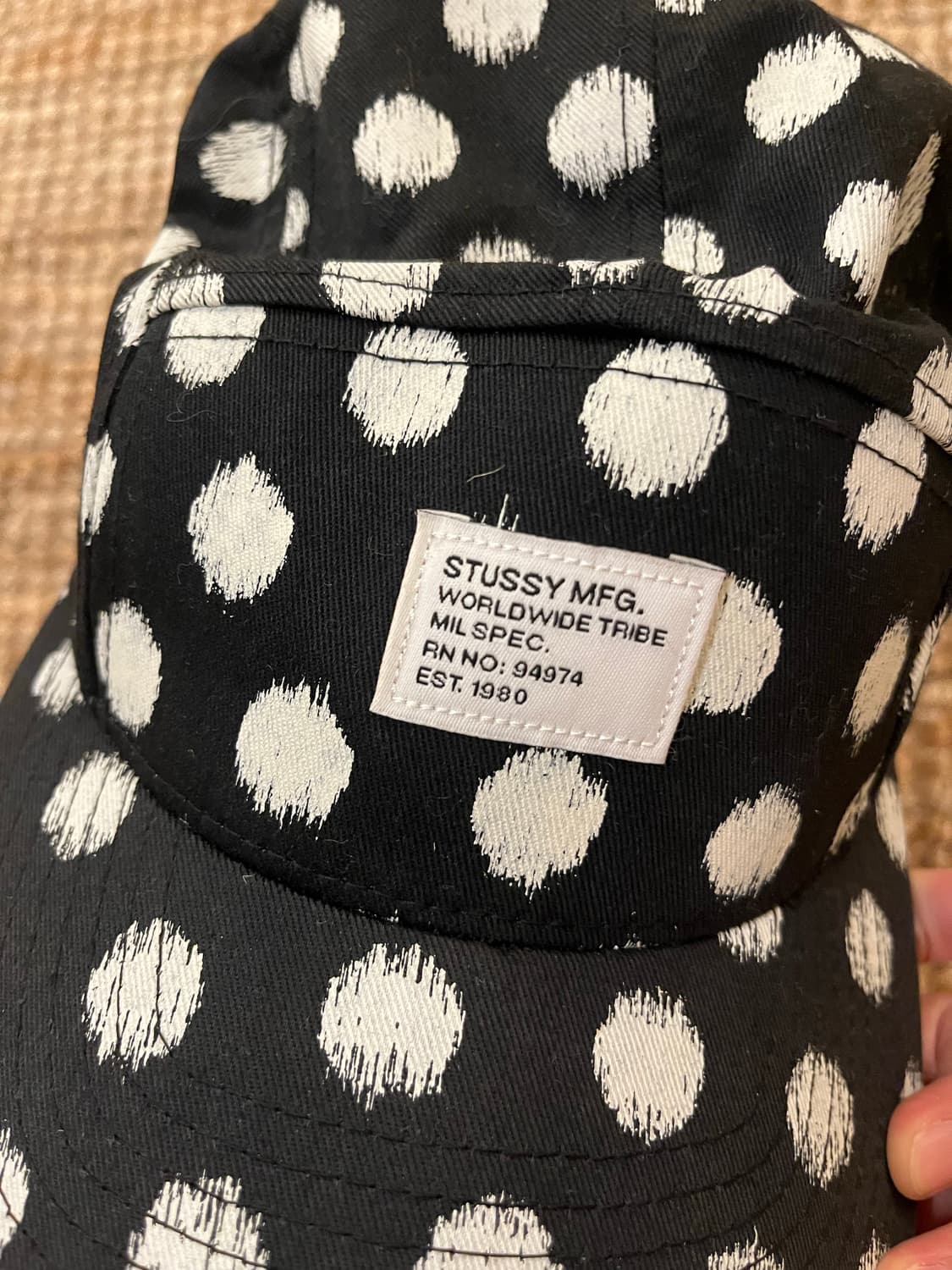 스투시 땡땡이 캠프캡 상품이미지2