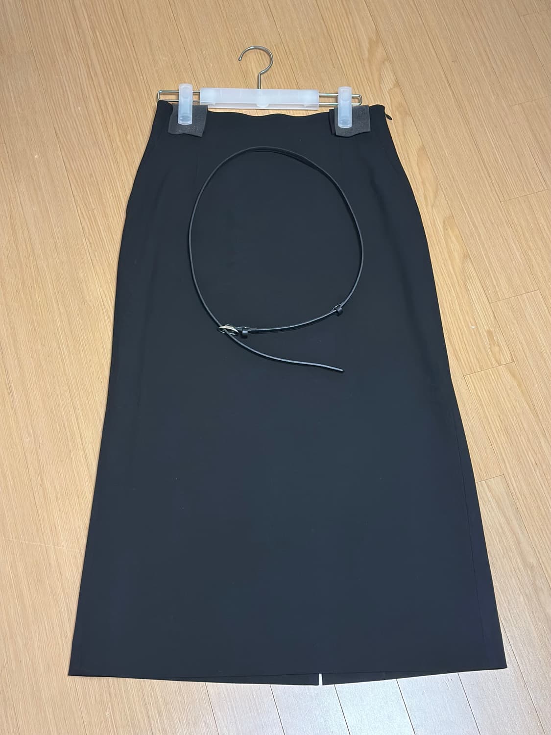 시에 Sie 베안 클래식 스커트 블랙 S + 로웰 슬림 라운드 벨트 상품이미지6