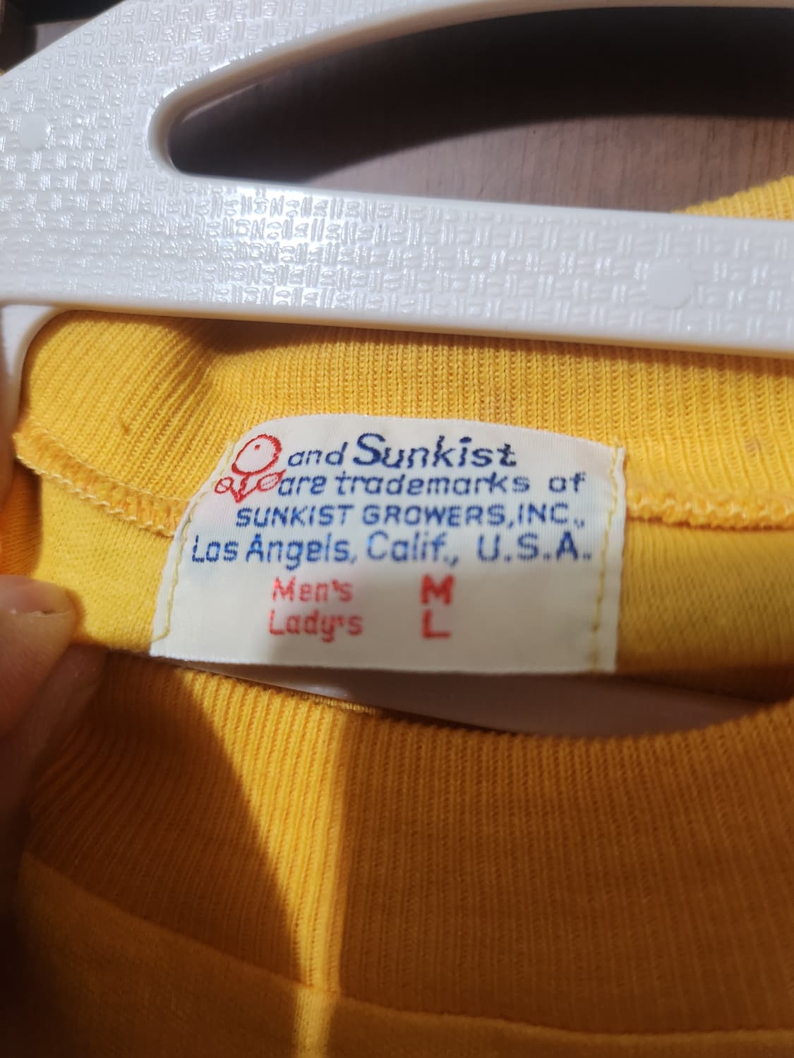 썬키스트 Sunkist 빈티지 반팔 티셔츠 미사용 신품 미듐 초레어 미국 상품이미지4