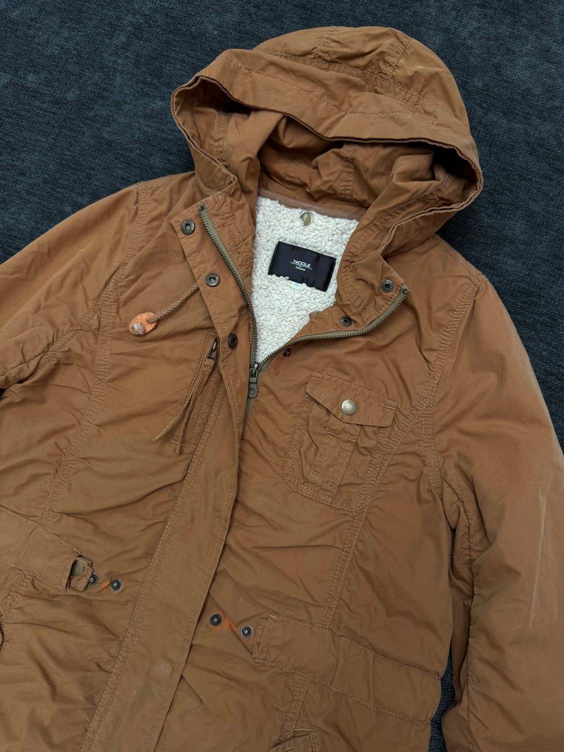 nicole 셔링 피시테일 파카 상품이미지2