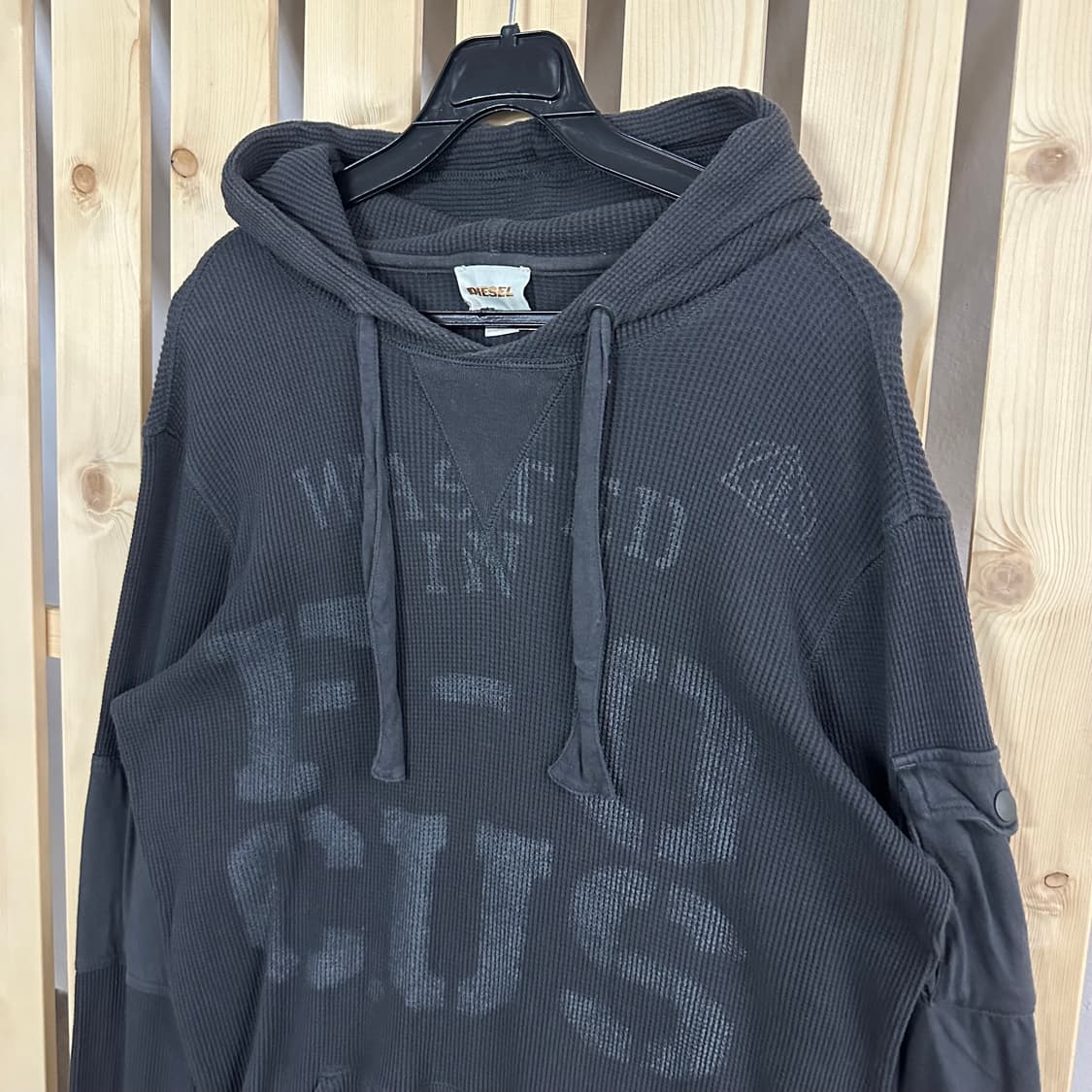 (M) 디젤 차콜 후드티 상품이미지4