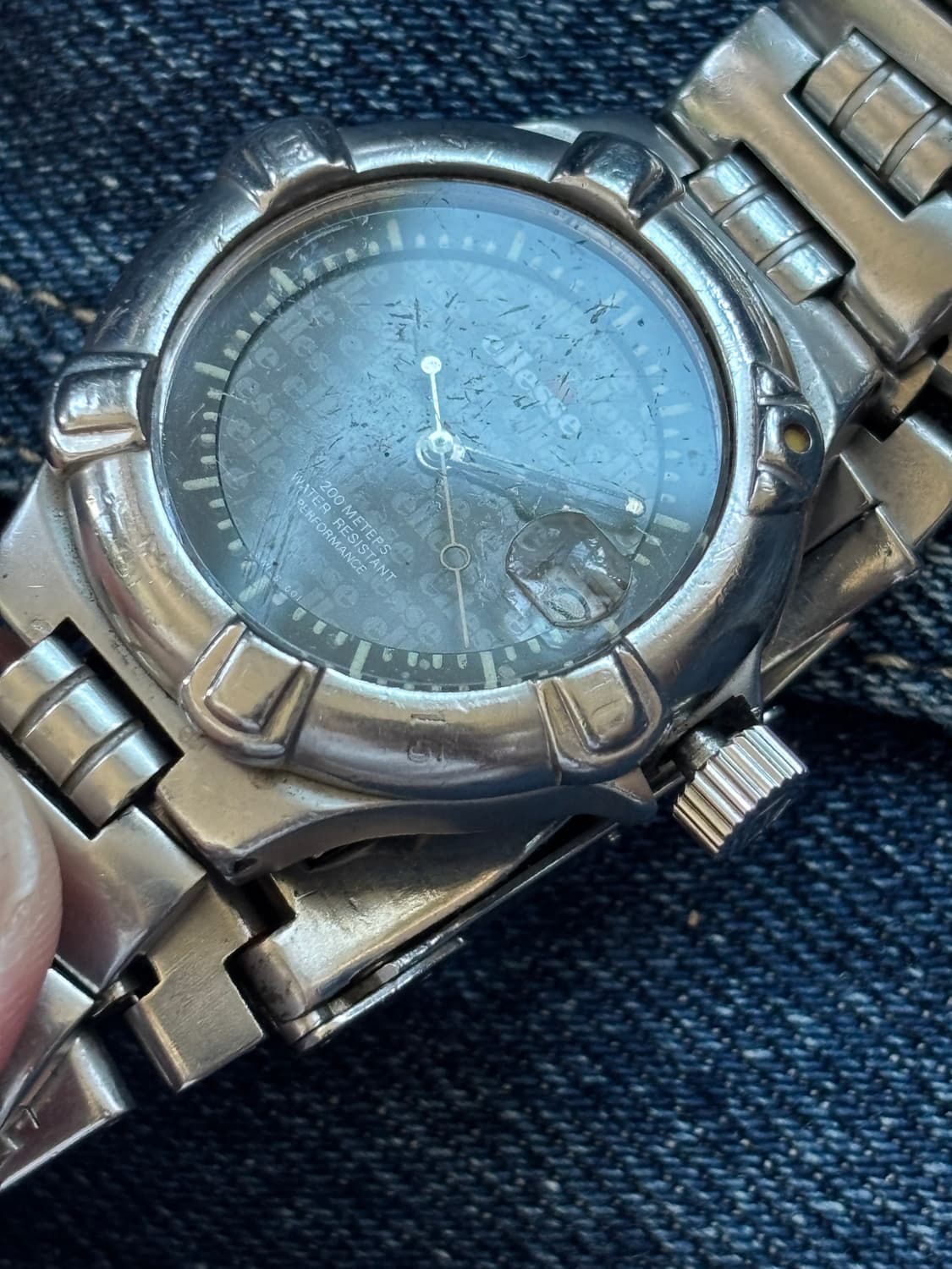 vintage ellesse metal watch 엘리쎄 상품이미지3