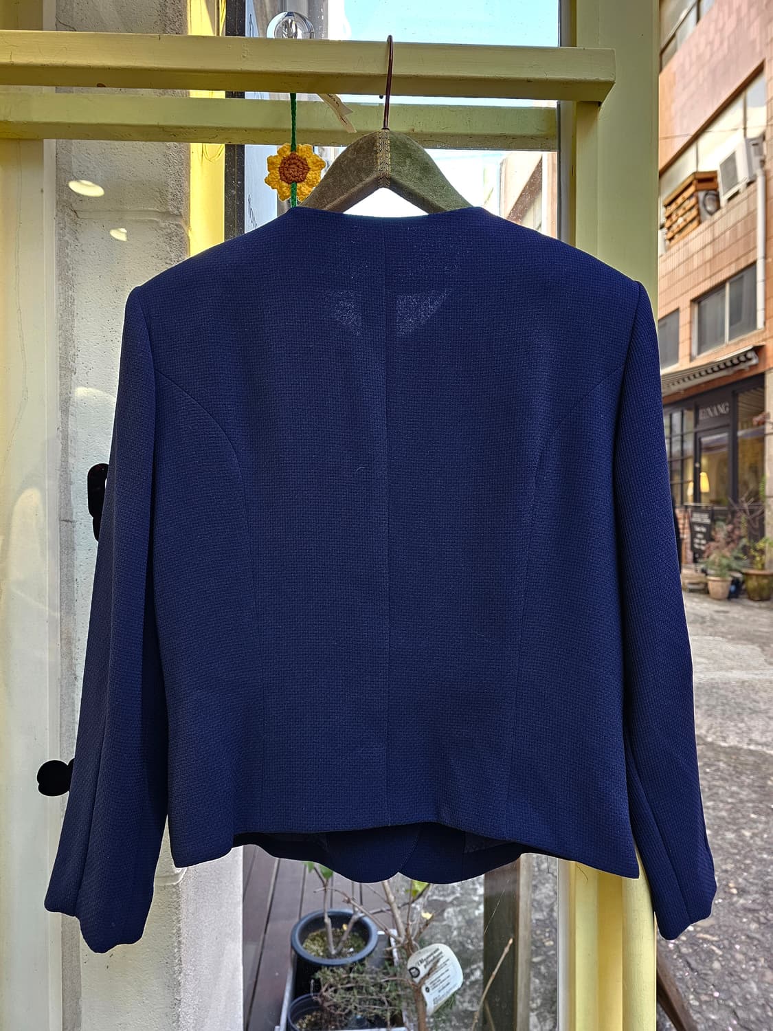 Melloweye 노카라 리본 숏자켓 상품이미지8