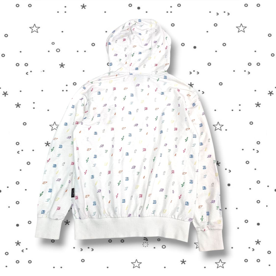 L FUBU 후부 화이트 패턴 후드집업 상품이미지6