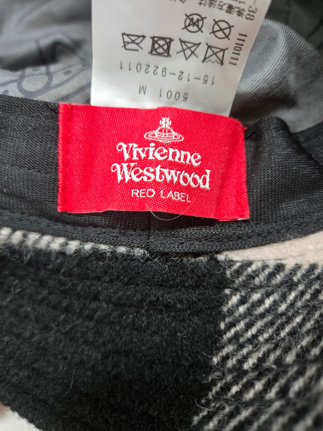 비비안 웨스트우드 체크 버킷햇 모자 상품이미지6