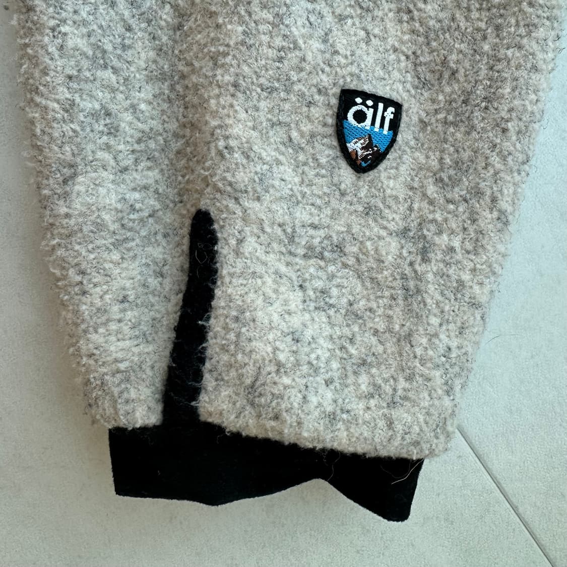 Alf알프 리리집업 아플리케 투톤 플리스자켓 상품이미지6
