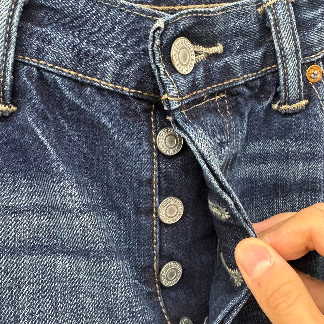 리바이스 501 데님 청바지 빈티지 워싱진 32 상품이미지3