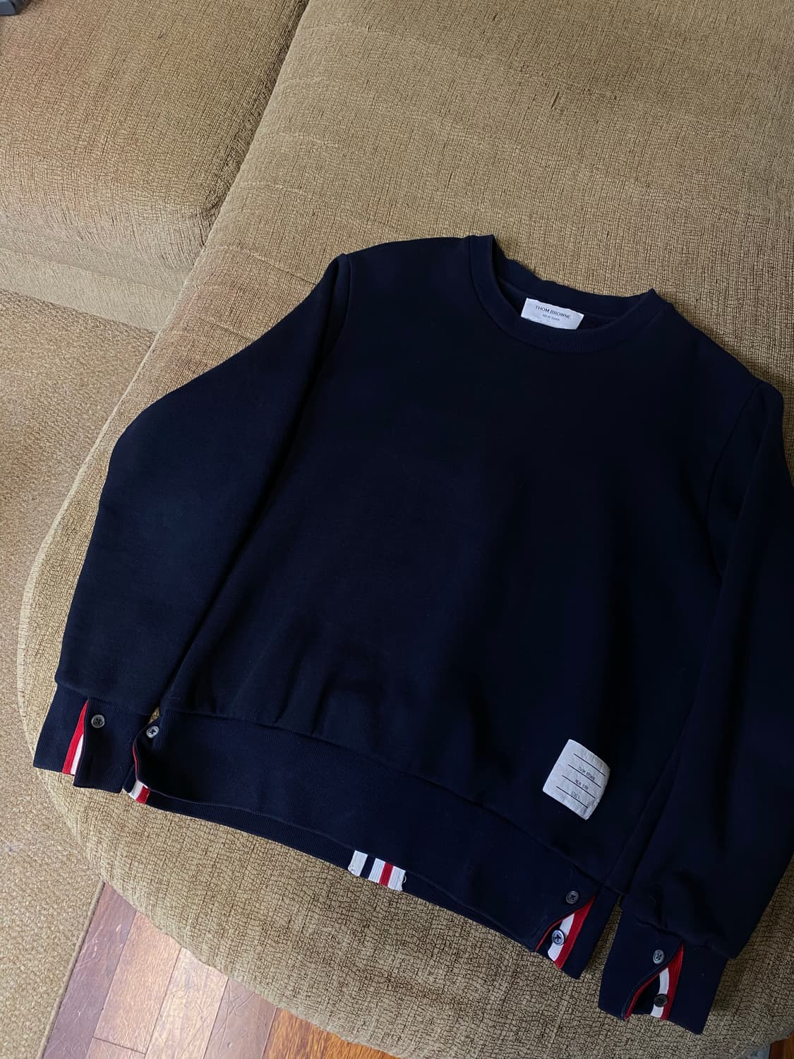 톰브라운 백삼선 스웻 맨투맨 ㅡ 95사이즈 상품이미지4