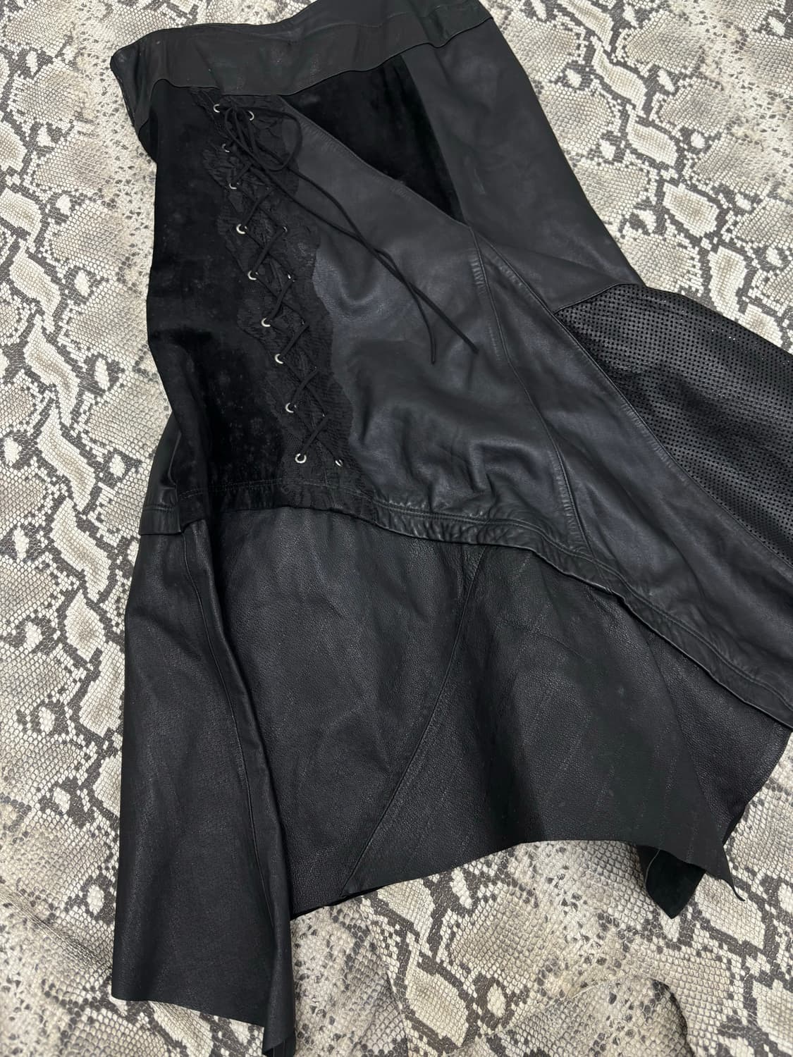 [DOHO] Sheep Leather Lace-Up aesthetic S 상품이미지8