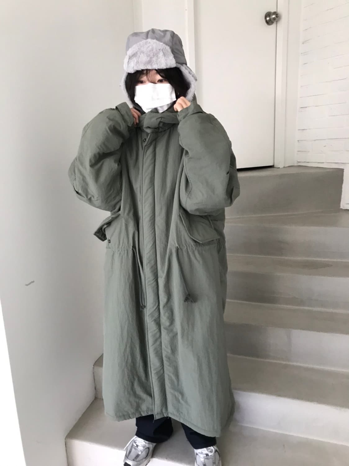 hippiedippy bear long padding jp / khaki 상품이미지3