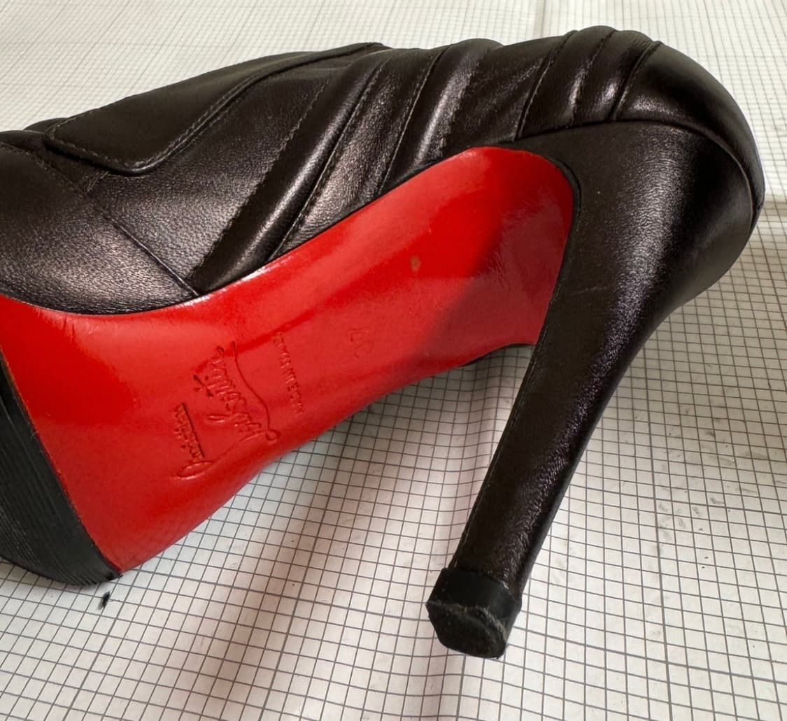 크리스찬 루부탱 앵클부츠, 부티 (정품. 다크 브라운 컬러, 37사이즈) 상품이미지5