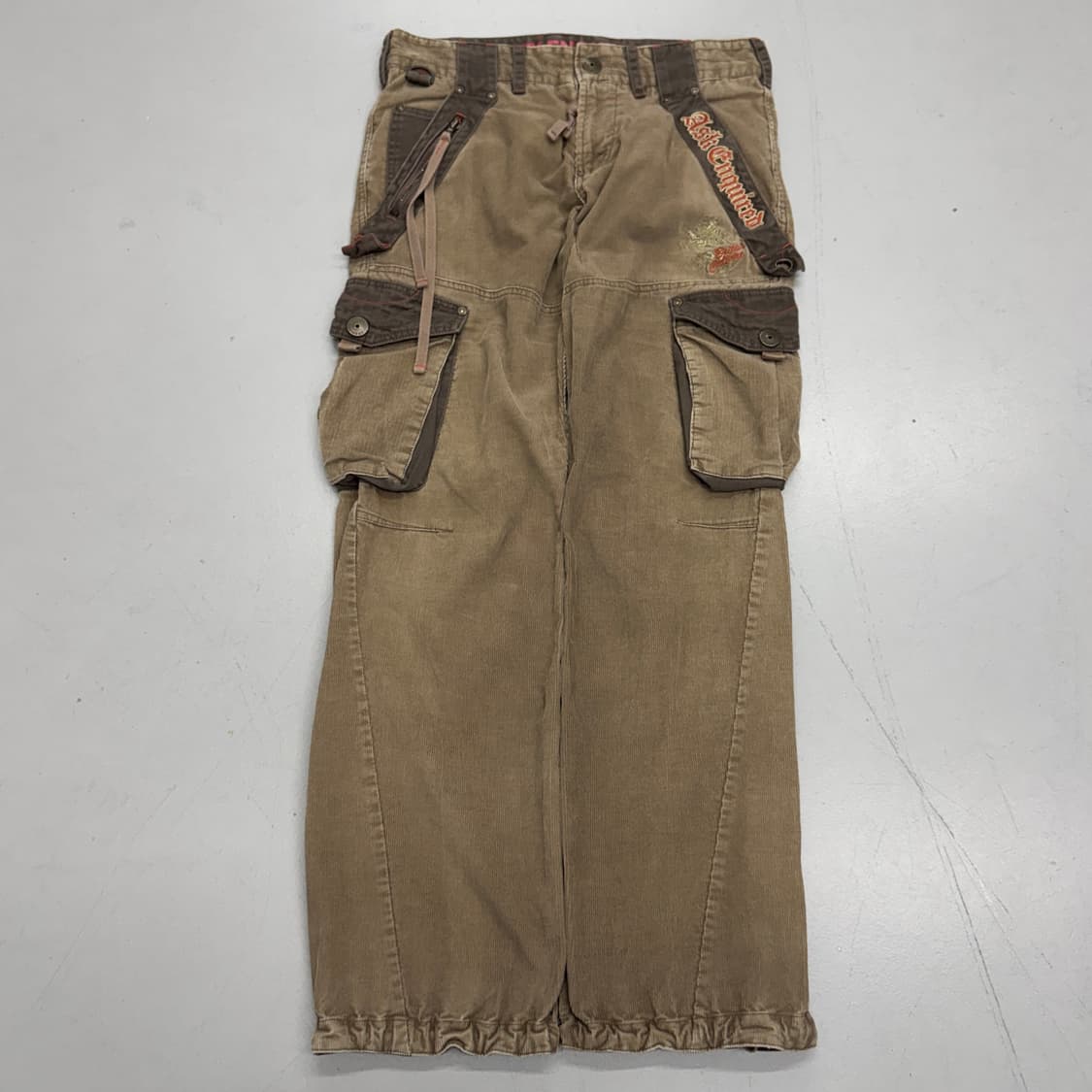 멀티포켓 Y2K 탄창 와이드 코듀로이 카고팬츠 상품이미지2