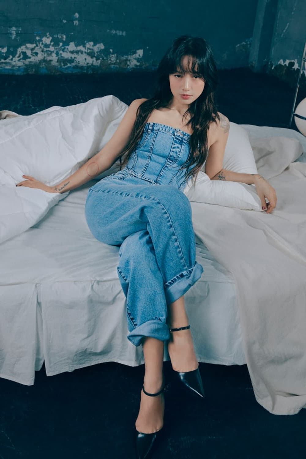 게스 이효리 데님 코르셋 탑 뷔스티에 상품이미지3