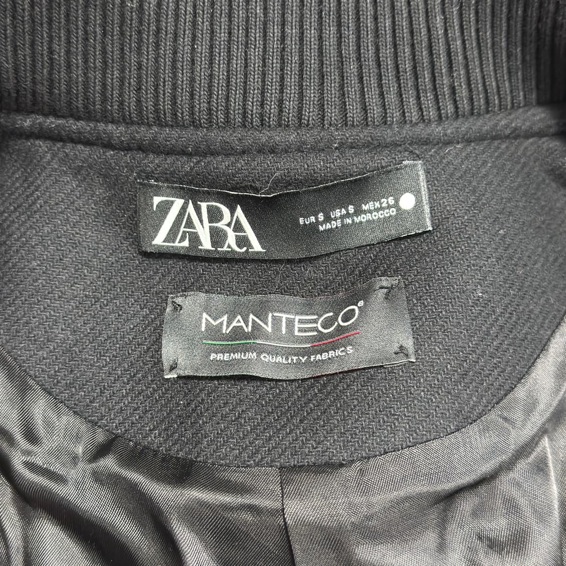 자라 울 바이커 자켓 상품이미지4