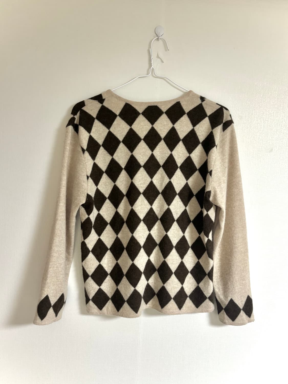 디올 스포츠 아가일 앙고라 가디건 상품이미지4