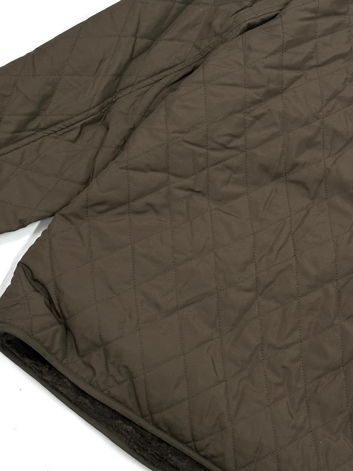 그런지 브라운 누빔 퍼 안감 러블리 아방핏 아우터 히피 에스닉 아메카지 상품이미지8