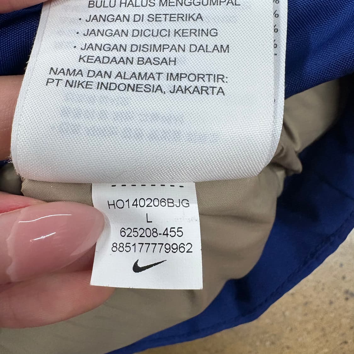 [정품/100,L] 나이키SB 550 패딩조끼 블루 b14 상품이미지6