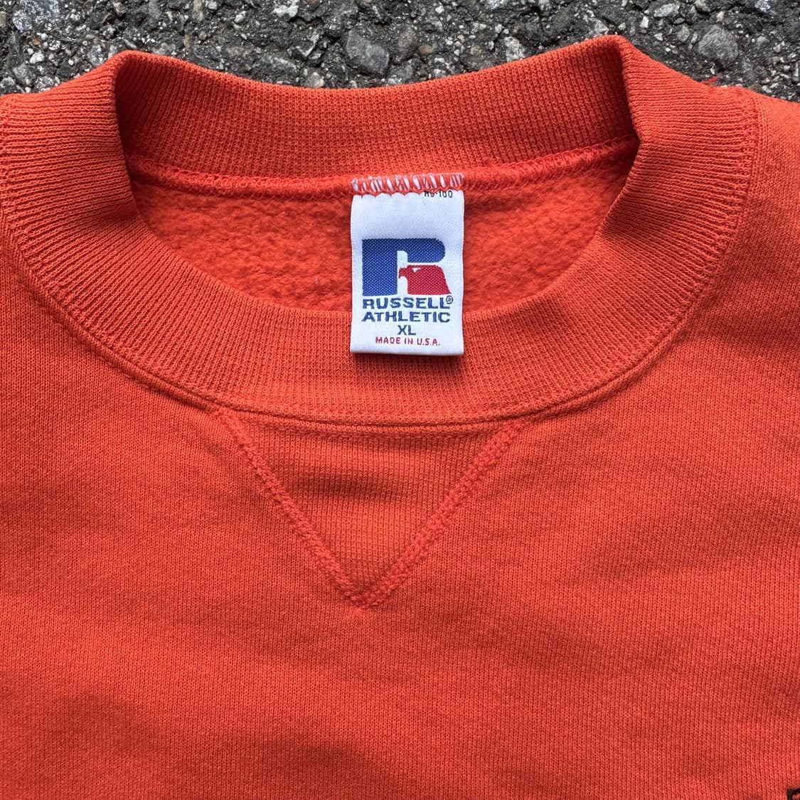 빈티지 90s 러셀 스웻셔츠 오렌지  상품이미지4