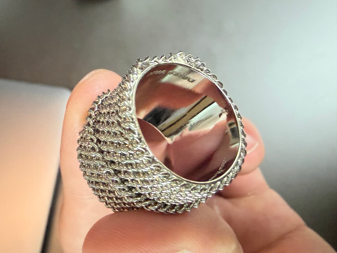Dries van noten chain silver ring M 상품이미지4