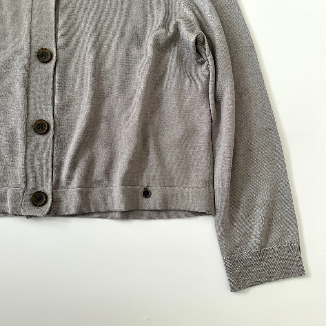 질샌더 jil sander navy 실크 혼방 칠부 가디건 상품이미지3