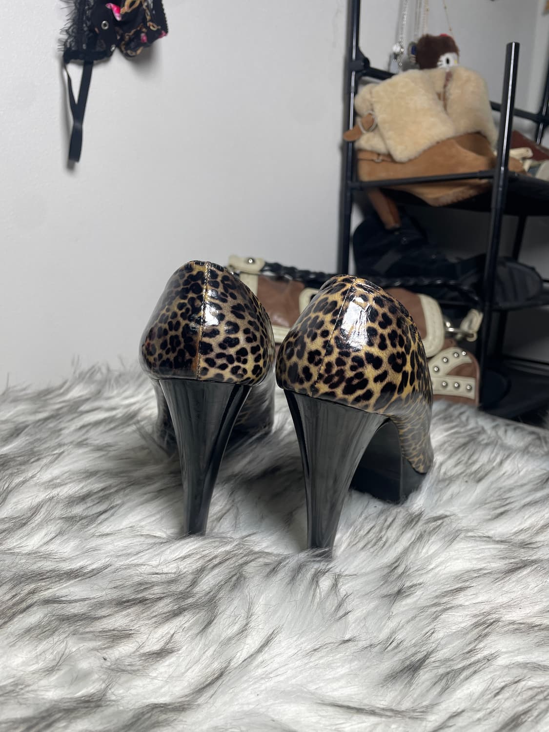 Visit in newyork Leopard 호피 에나멜 힐 상품이미지3
