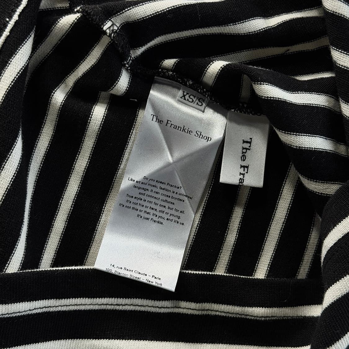 더프랭키샵 스트라이프 언발 저지 탑 상품이미지5