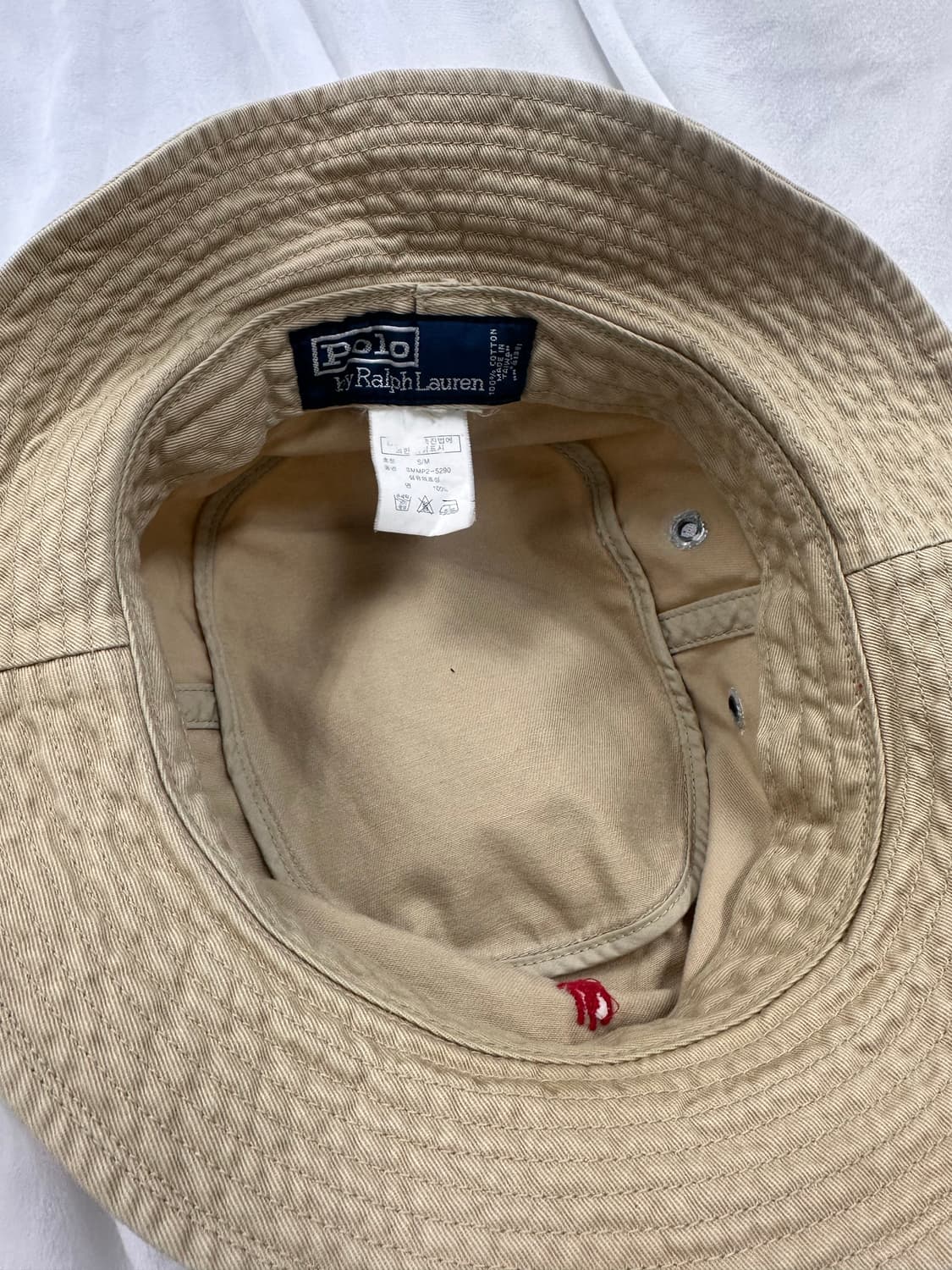 (S-M)폴로 버킷햇 베이지 상품이미지5