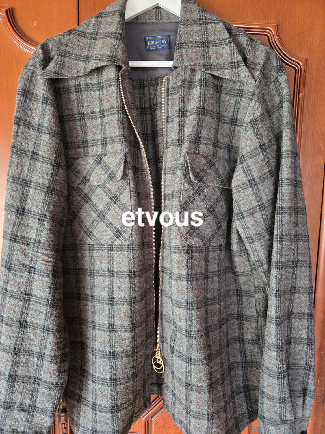 kapital 캐피탈 빅카라 울셔츠 사이즈3  상품이미지1